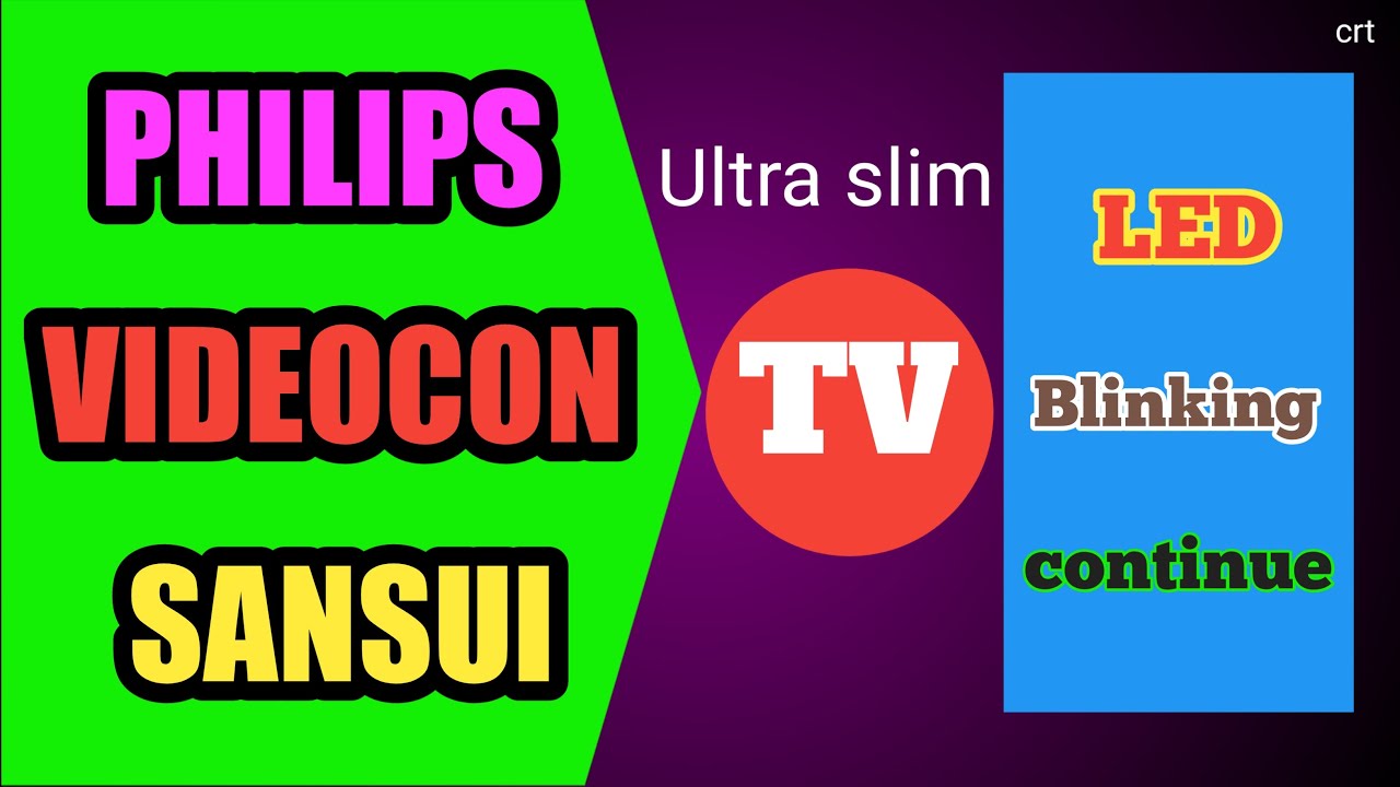 #Videocontv#Led _blinking.How to repair videocon crt ultra slim tv led blinking.