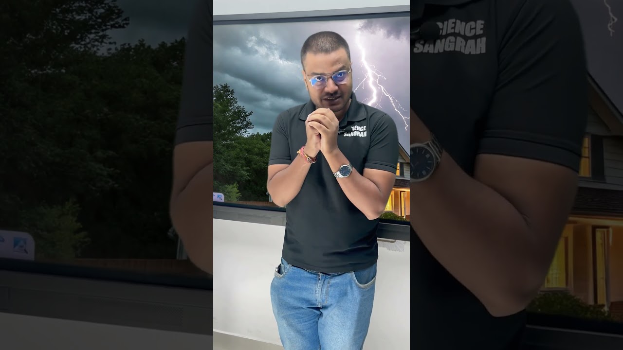 Lightning strike explain by geography teacher - bijli kadki 