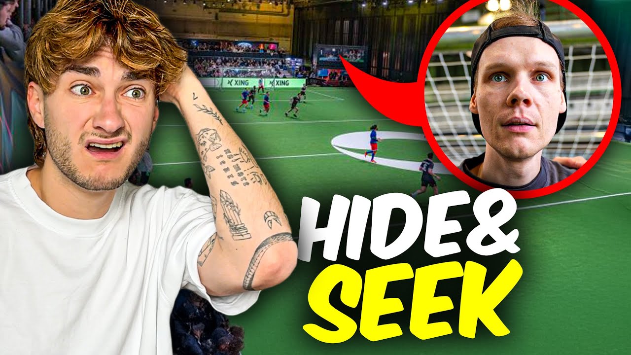 VERSTECKEN CHALLENGE in der BALLER LEAGUE HALLE feat. @unsympathischtv