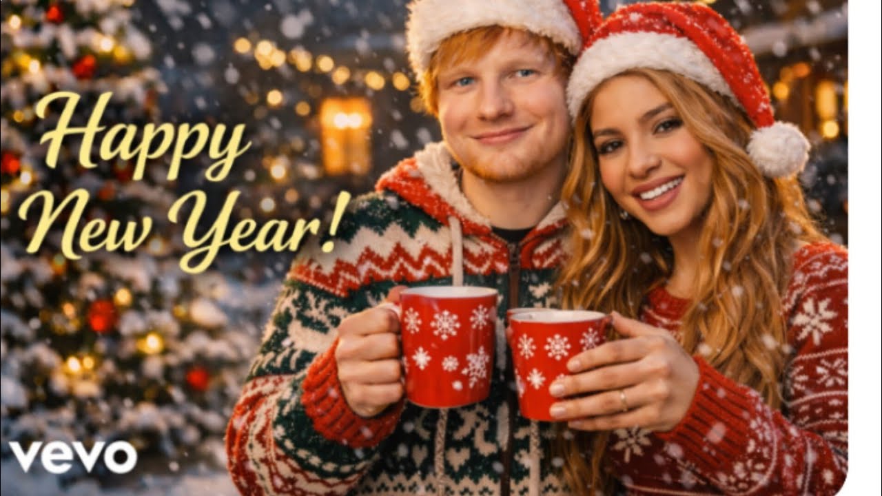 HAPPY NEW YEAR – Ed Sheeran ft Shakira | New Year Pop Anthem 🎆