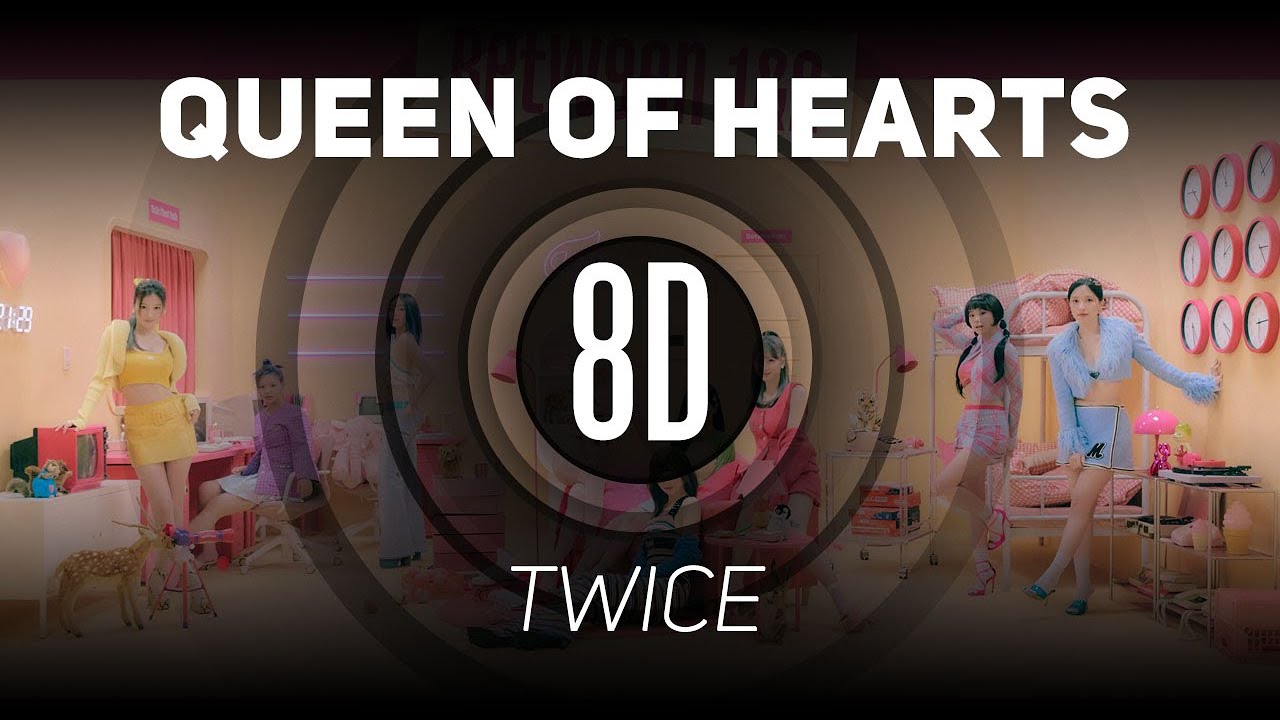 𝟴𝗗 𝗠𝗨𝗦𝗶𝗖 | Queen Of Hearts - TWICE (트와이스) | 𝑈𝑠𝑒 ℎ𝑒𝑎𝑑𝑝ℎ𝑜𝑛𝑒𝑠🎧
