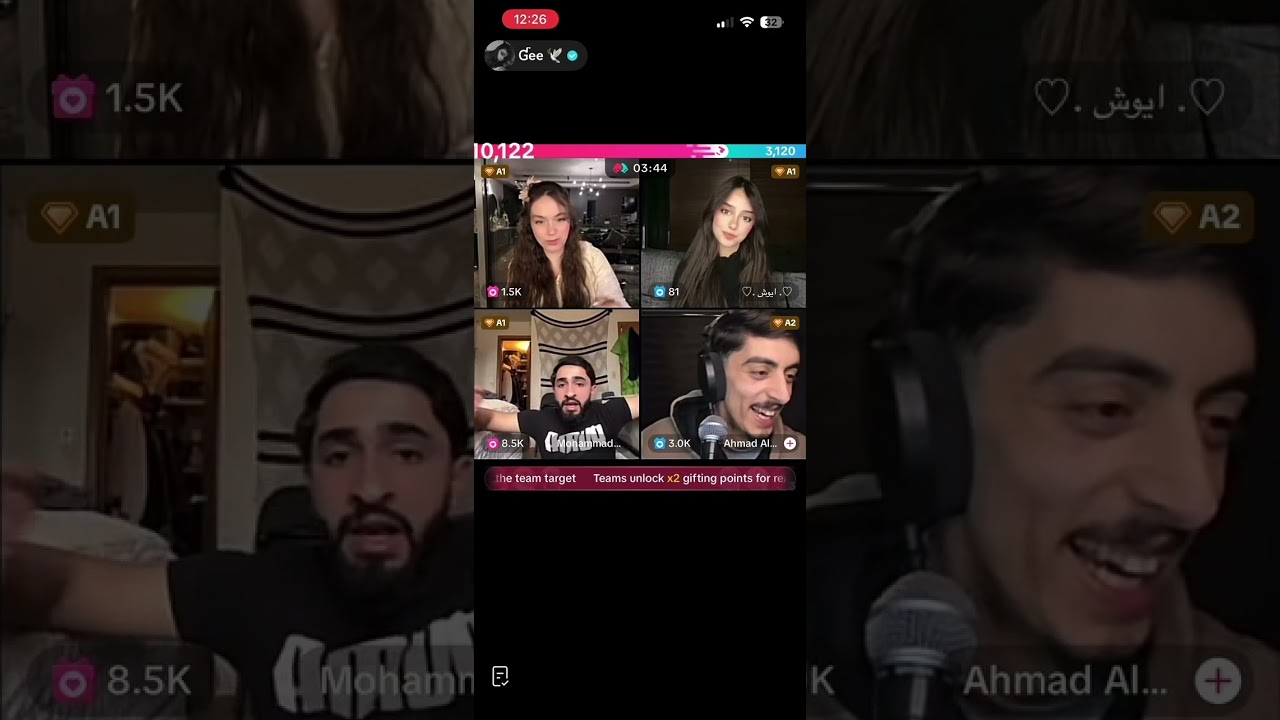 لايف تيك توك يجمع افضل مشاهير تيك توك ايوش ومحمد واخرون لا تفوت العرض الجزء الثاني