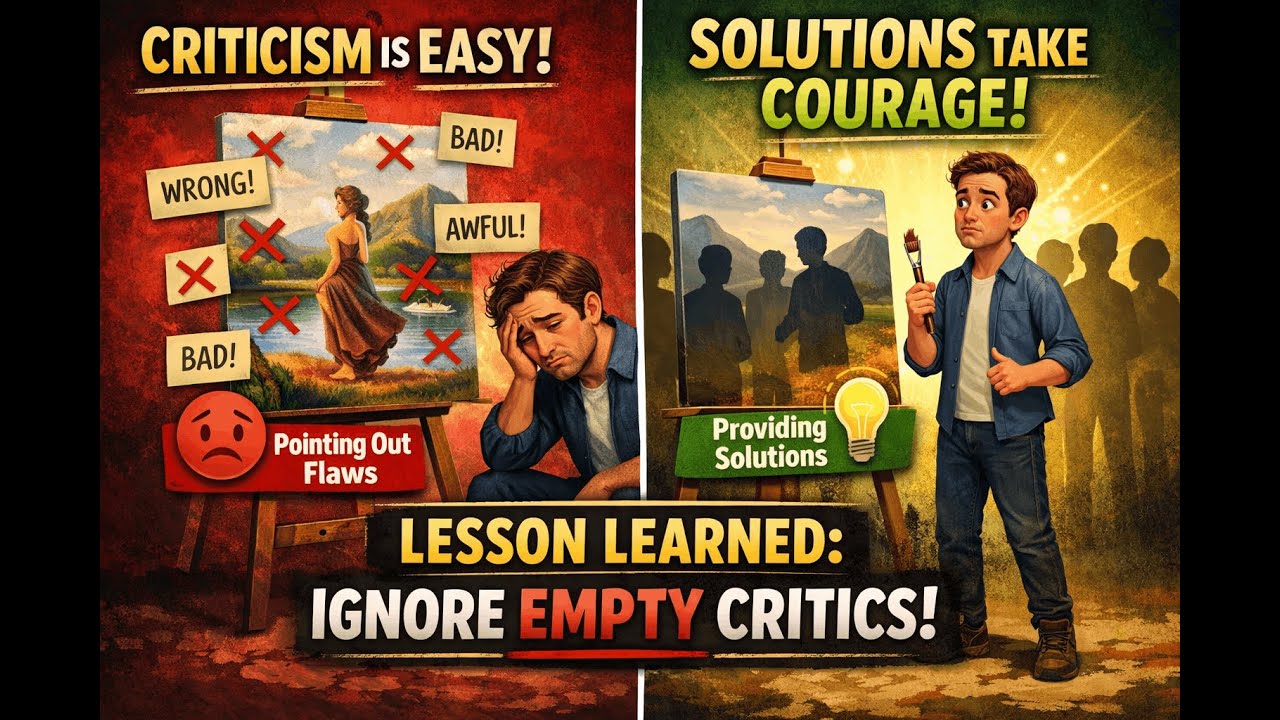 Criticism Is Easy, Solutions Are Hard – Motivational Hindi Story