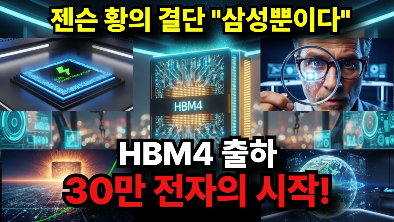 삼성의 역습, 게임 끝났다. 삼성 HBM4, 메모리 시장의 판도를 바꾸다. TSMC 동맹 박살낸 이 기술?