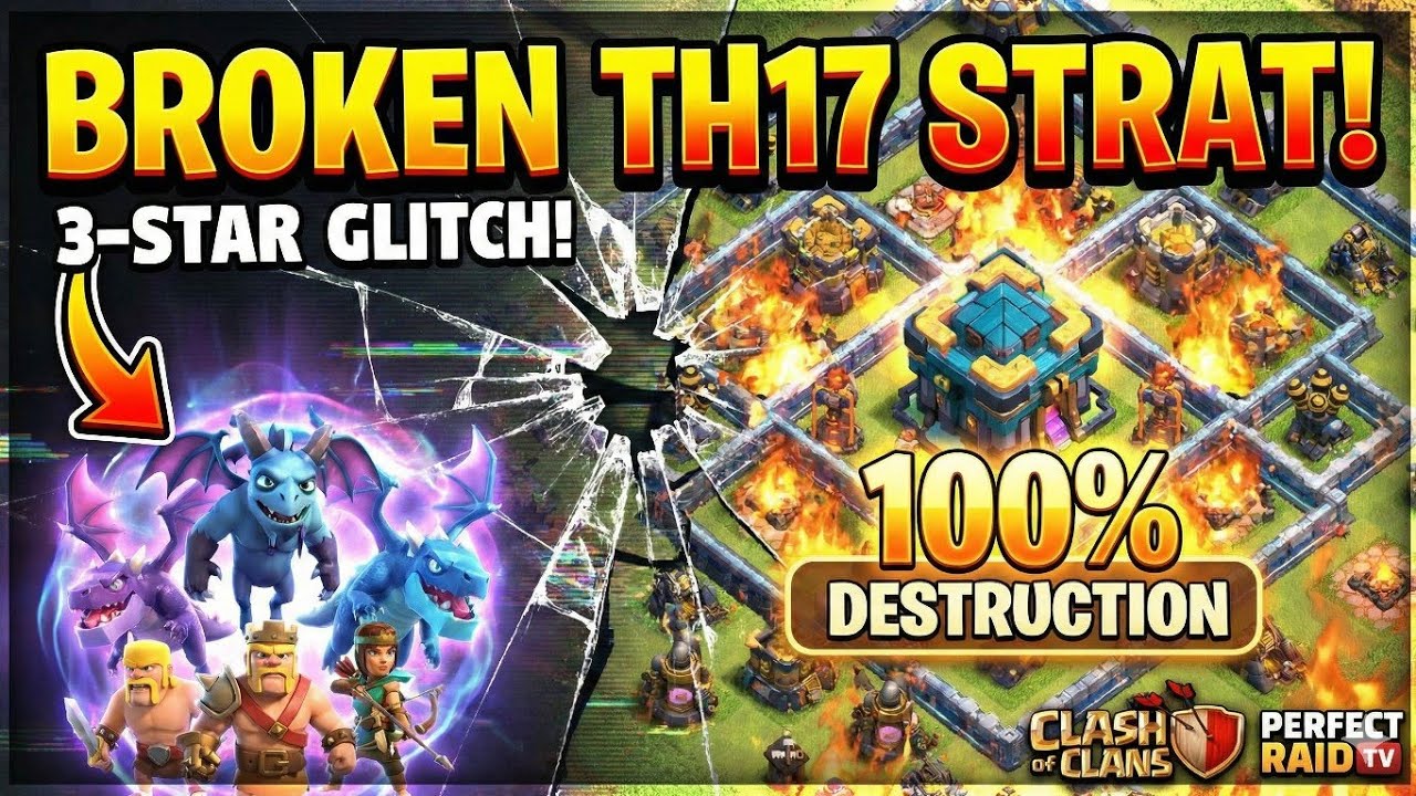 This TH17 Strategy is ILLEGAL. 🚫 (3-Star Every Time)
