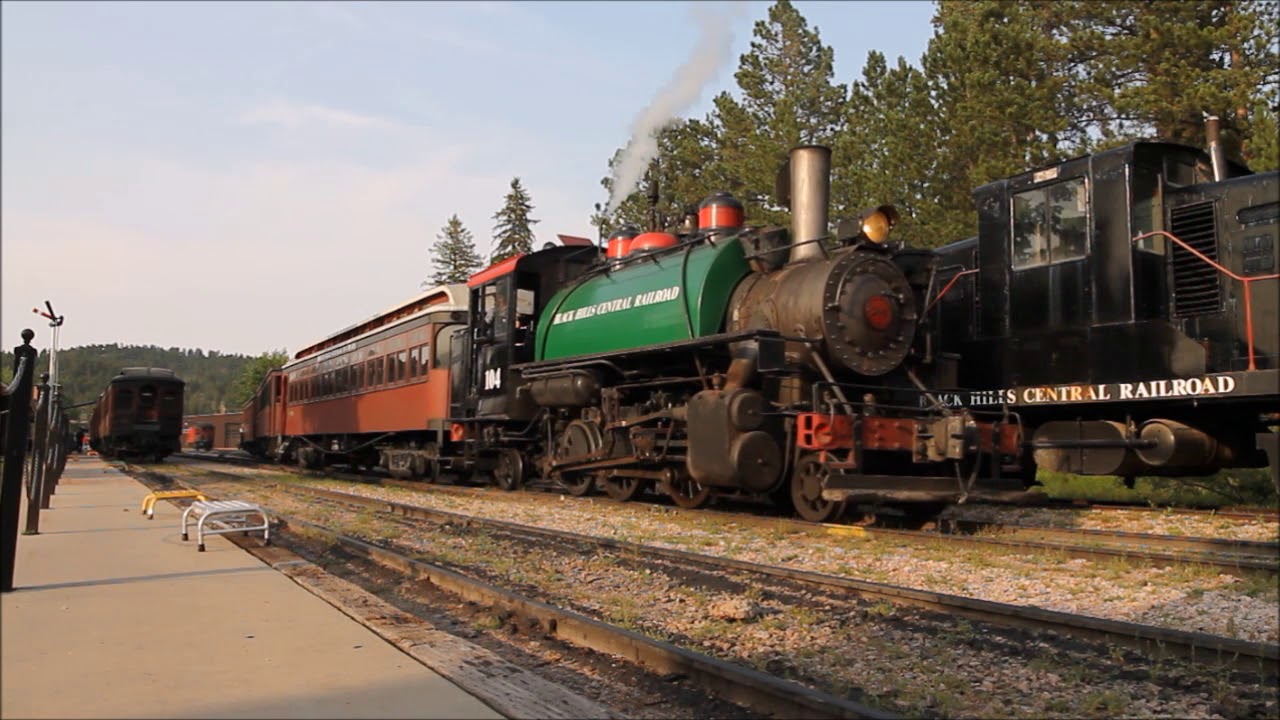 Black Hills Central Railroad Yard Switching with Steam Locomotive
