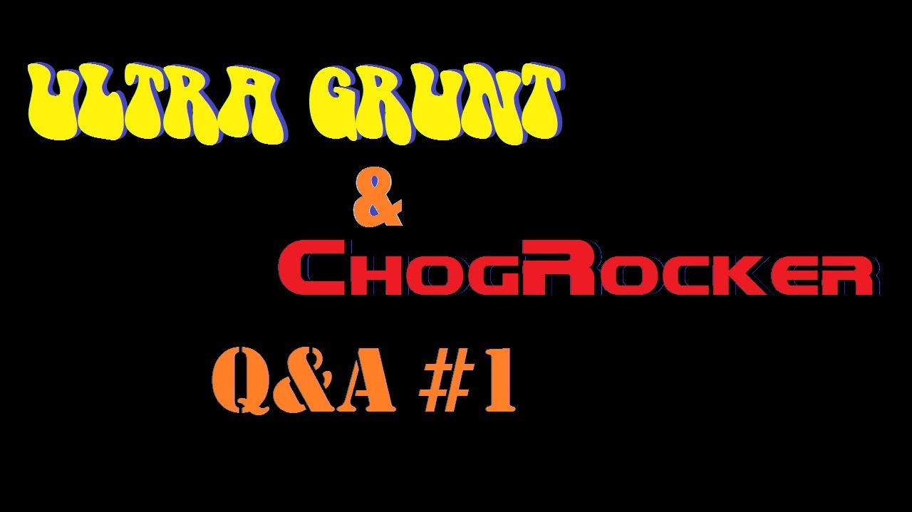 (Part 1 of 5) Question & Answer time with me and ChogRocker
