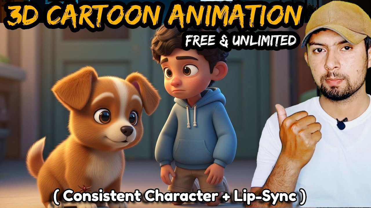 How To Create 3D Animation Video FREE & UNLIMITED ( Consistent Character + Lip-Sync )