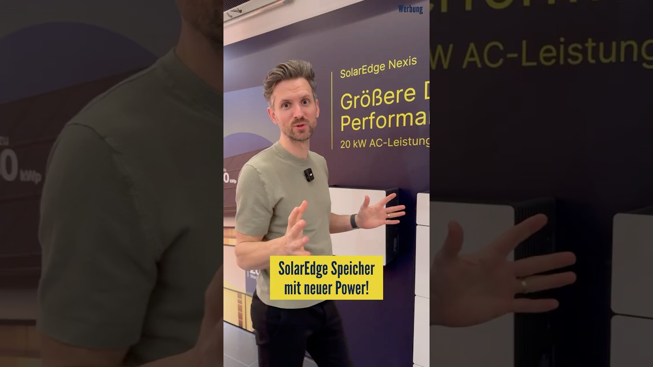 Neuer Photovoltaik Speicher mit viel Power - der SolarEdge Nexis #photovoltaik #speicher #neuheit