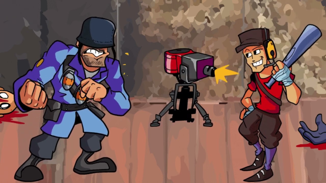 FNF Stress but is Soldier and Scout Cover