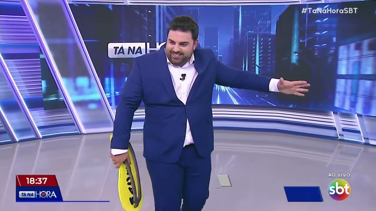 Estreia do mais absoluto nada do piloto do Aqui Agora no SBT com Macedão e Dani Brandi (05/06/2025)