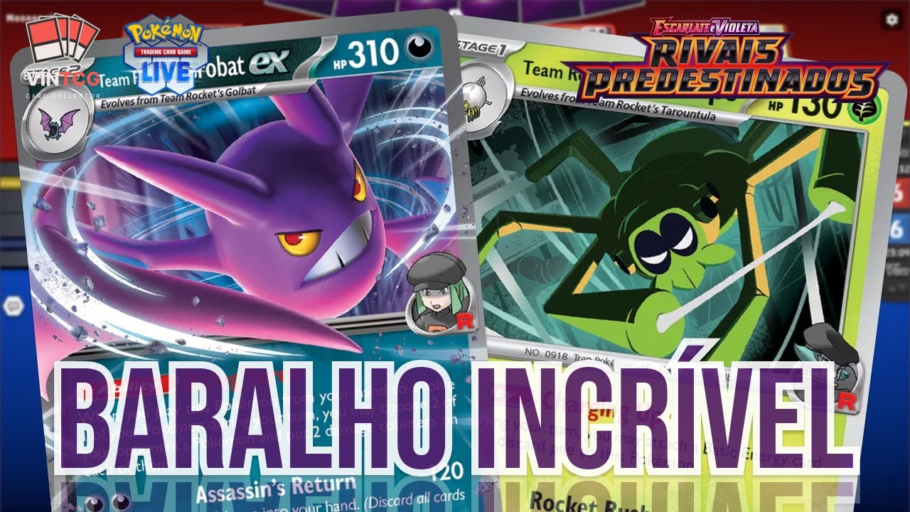 BARALHO DO CROBAT DA EQUIPE ROCKET É INCRÍVEL! | POKÉMON TCG LIVE