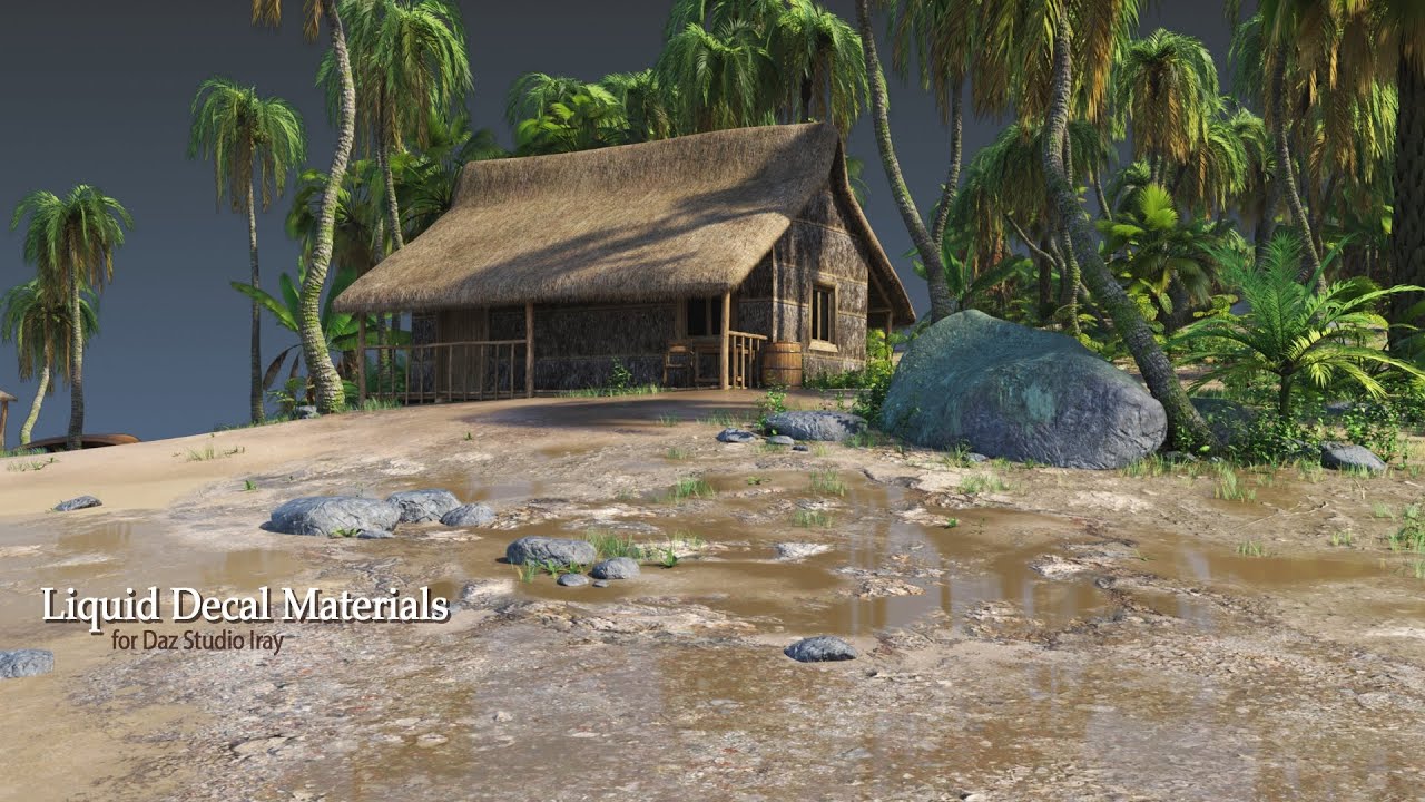 Liquid Decal Materials - Decal Materials Pack for DAZ Studio Iray