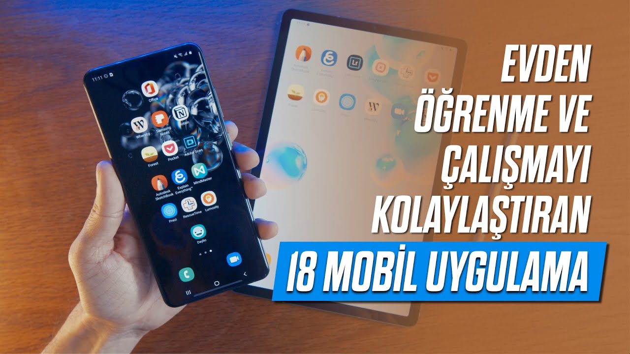 Evden öğrenme ve çalışmayı kolaylaştıran 18 uygulama