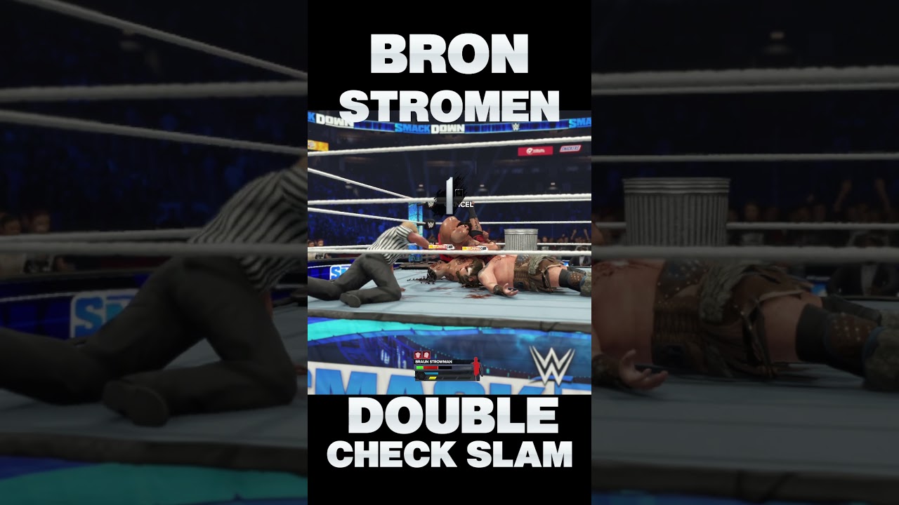 WWE BRON STROMEN DOUBLE CHECK SLAM