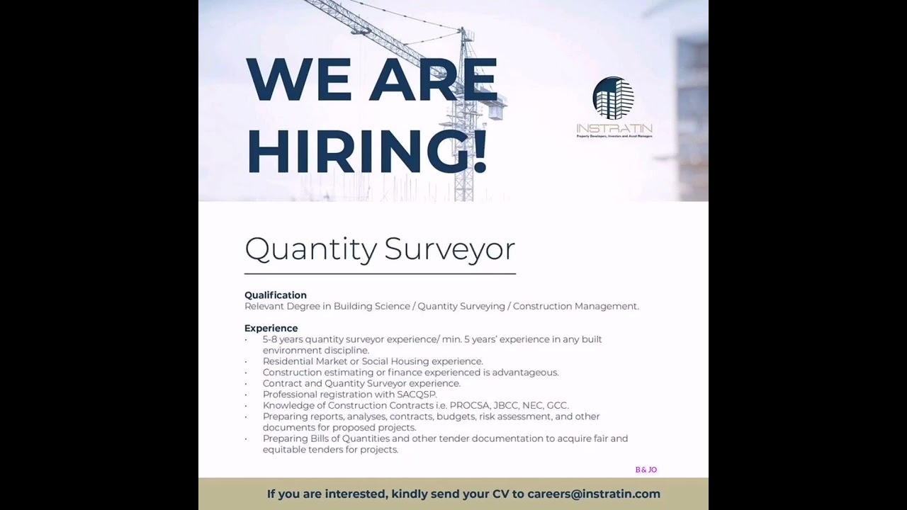 Instratin is hiring #mechanicalengineerjobs #projectmanager #civilengineeringjobs etc