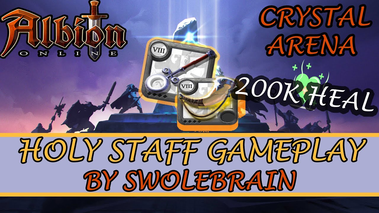 Regular Holy Staff Healing Gameplay  - Crystal Arena (Crystal Rank/Season 24) - Albion Online