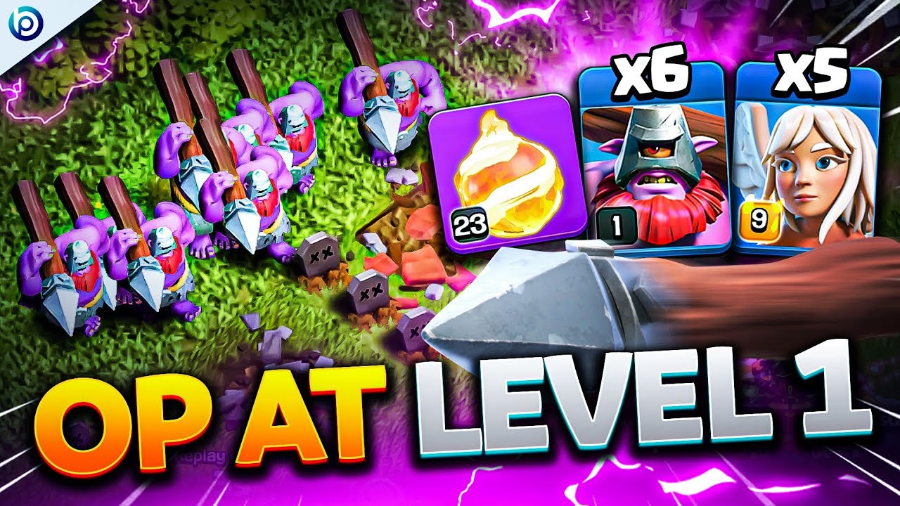 LEVEL 1 THROWER is still CRAZY STRONG at TH17 with FIREBALL | Clash of Clans Attack Strategy