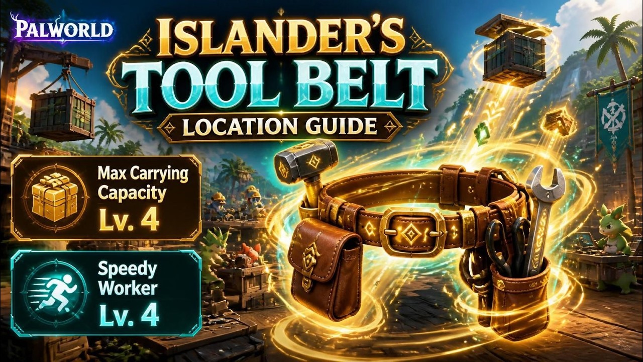 Islander's Tool Belt Location Guide - Max Carrying Capacity & Work Speed Boost | Palworld
