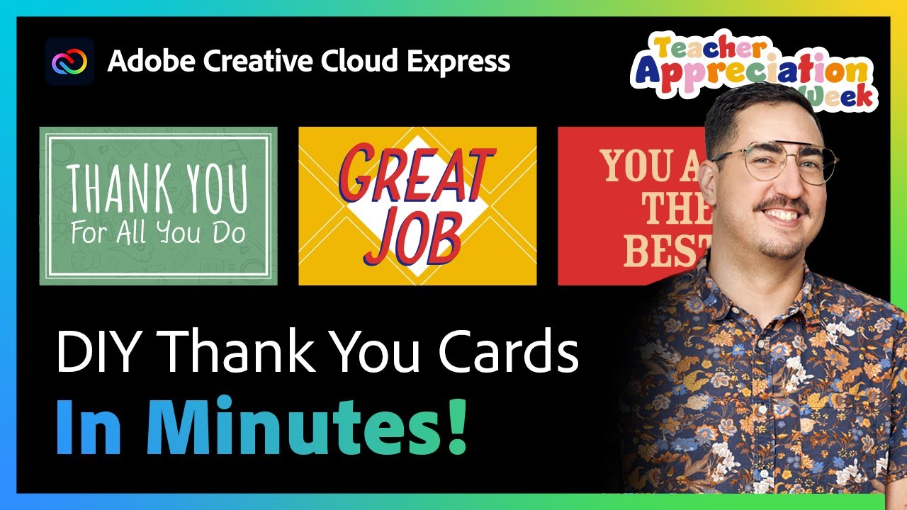 How to Make Custom Thank You Cards | Adobe Express