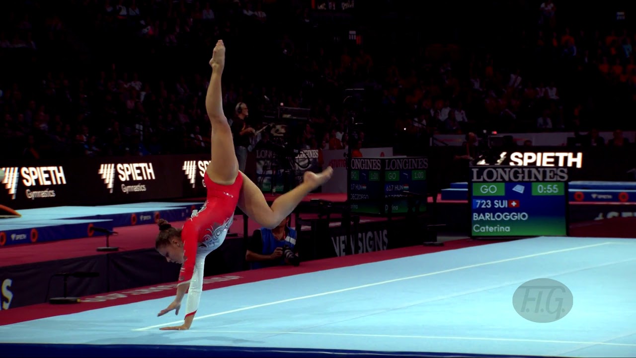 BARLOGGIO Caterina (SUI) - 2019 Artistic Worlds, Stuttgart (GER) - Qualifications Floor Exercise