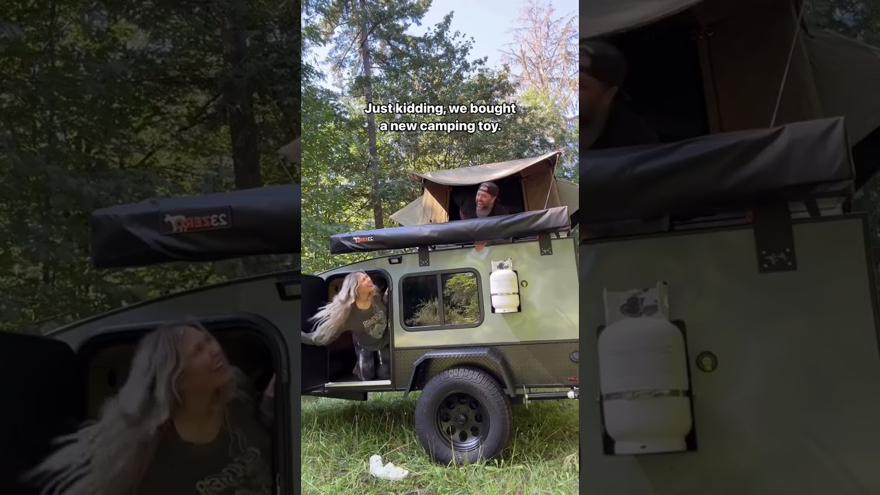Maturing is also extending camping season with 2 kids & a baby by getting a tear drop overlanding