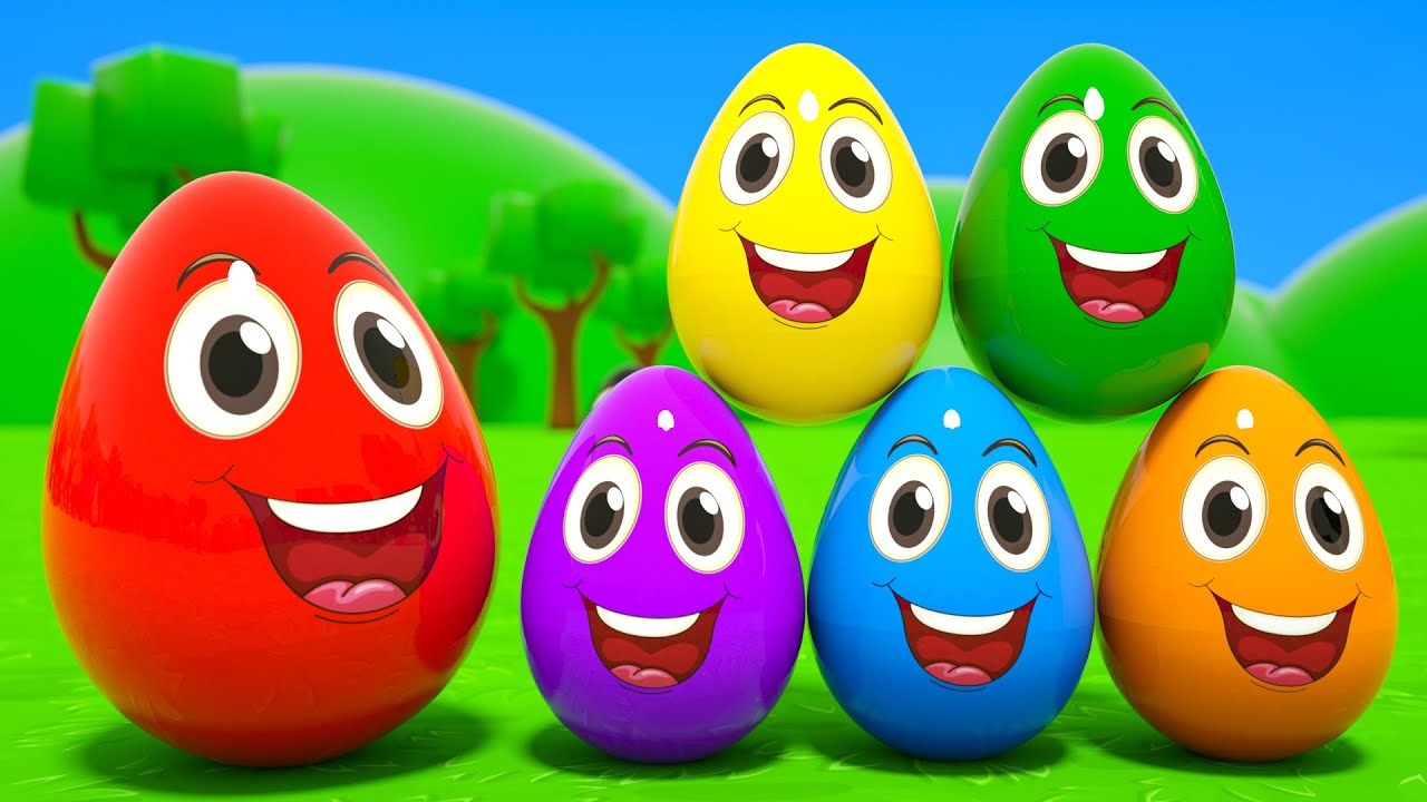 Learning Colors and Numbers Songs | Colorful Eggs on the Farm | Nursery Rhymes & Kids Songs