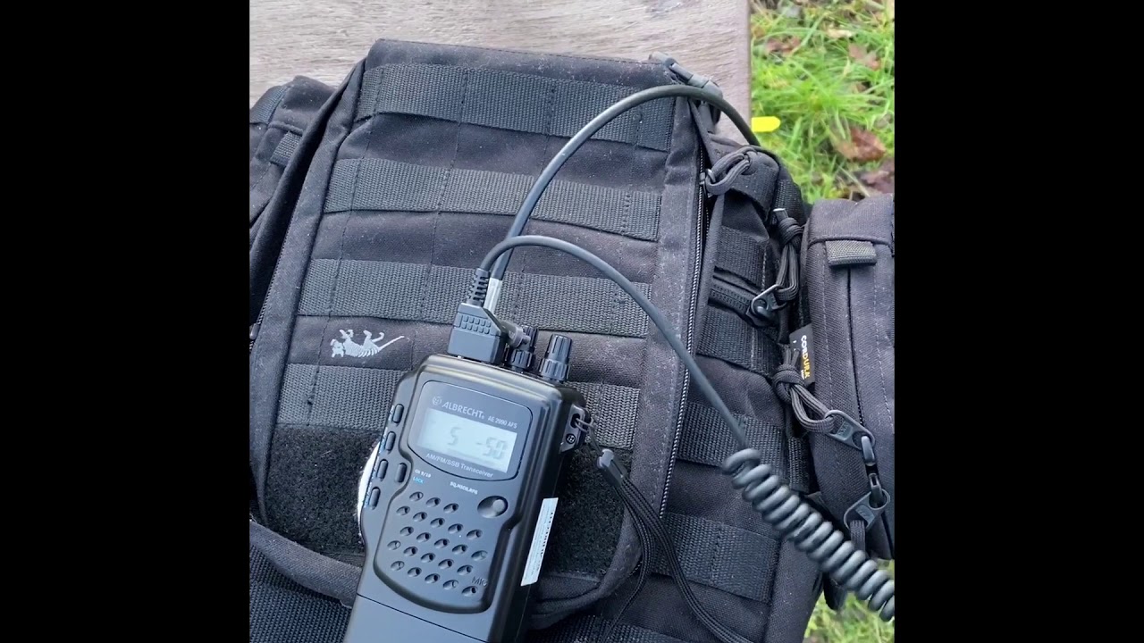 CB Funk - Portabel QRV mit Albrecht AE 2990 AFS und T2LT Drahtantenne