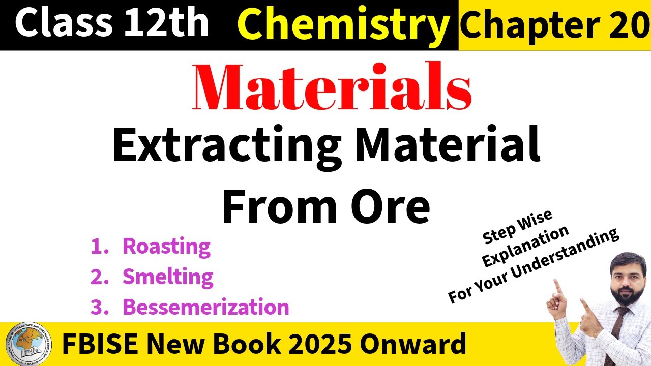 Metallurgy | Extracting Metal From Their Ore | Roasting, Smelting, Bessemerization |Froth Floatation