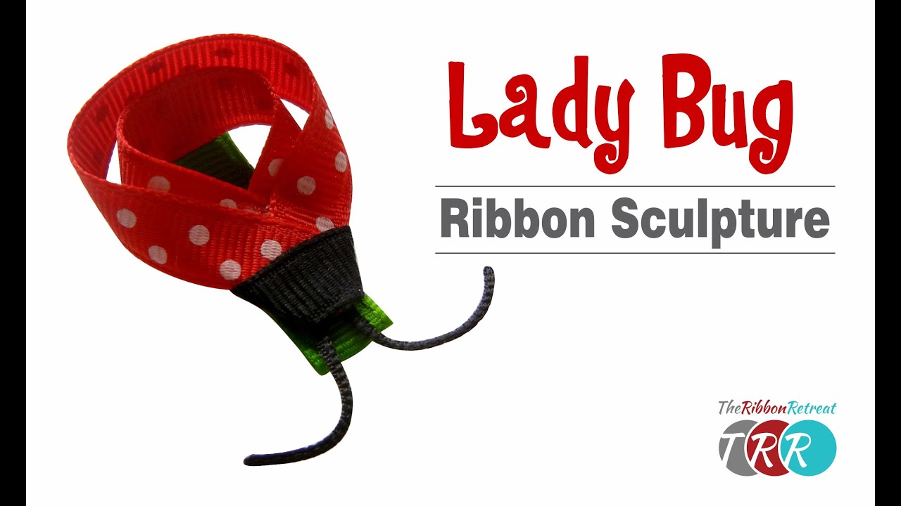 How to Make a Ladybug Ribbon Sculpture - TheRibbonRetreat.com