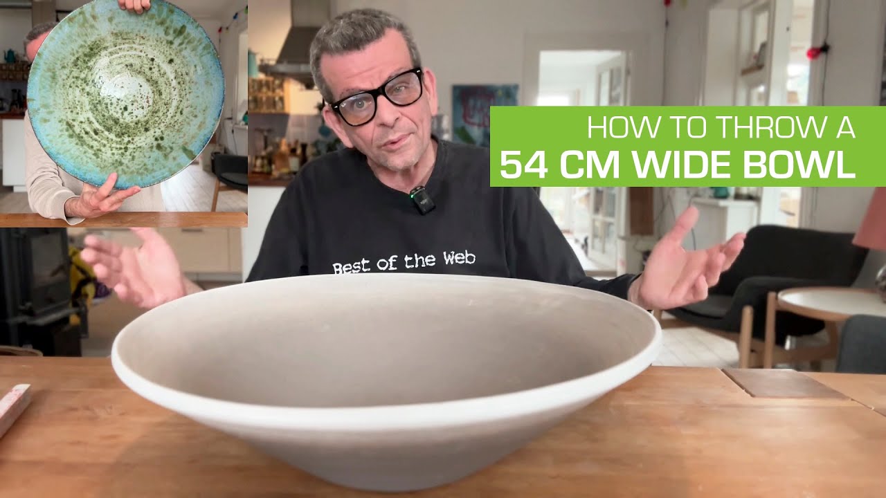 98. Throwing a 54 cm (21 in) Wide Bowl on the Pottery Wheel