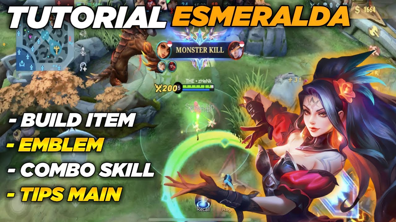 TUTORIAL HERO ESMERALDA MOBILE LEGENDS ! BUILD ITEM ESMERALDA TERBAIK ! TIPS MAIN ESMERALDA