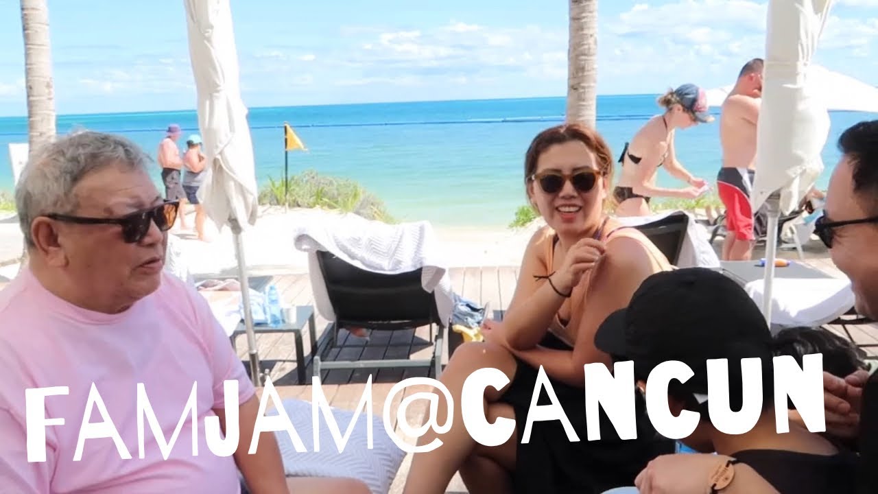 Famjam at Hilton cancun Mexico with Tsamdhas, Day at Resort, @Tsamdha Sonam #tibetanvlogger