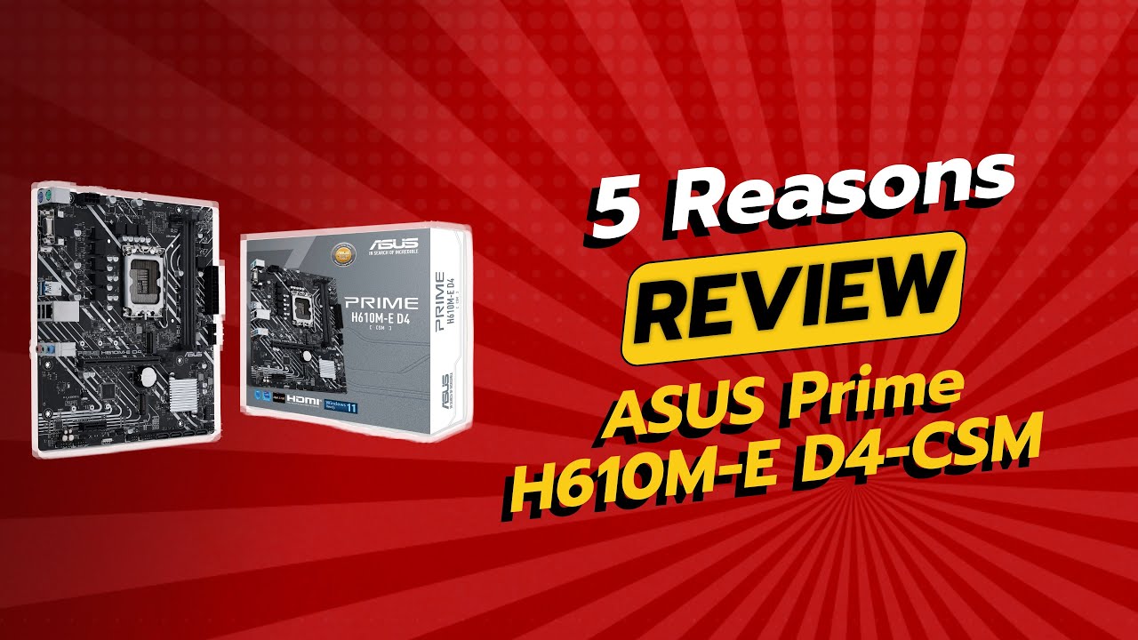 Обзор ASUS Prime H610M-E D4-CSM: 5 причин НЕ покупать 🚫💻