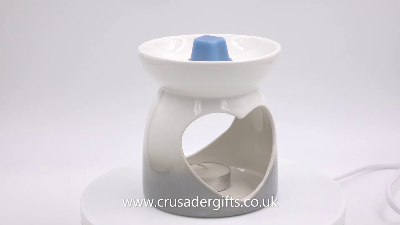 Aroma Wax Melt Burner: Grey Heart