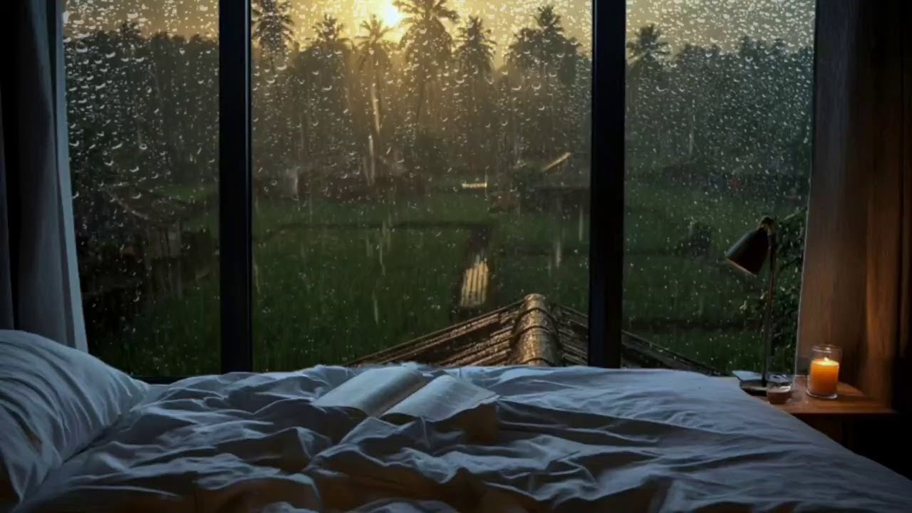 Relaxing Music with Rain Sounds Relieve Stress, Anxiety and Depression - Heals the Mind, Deep Sleep