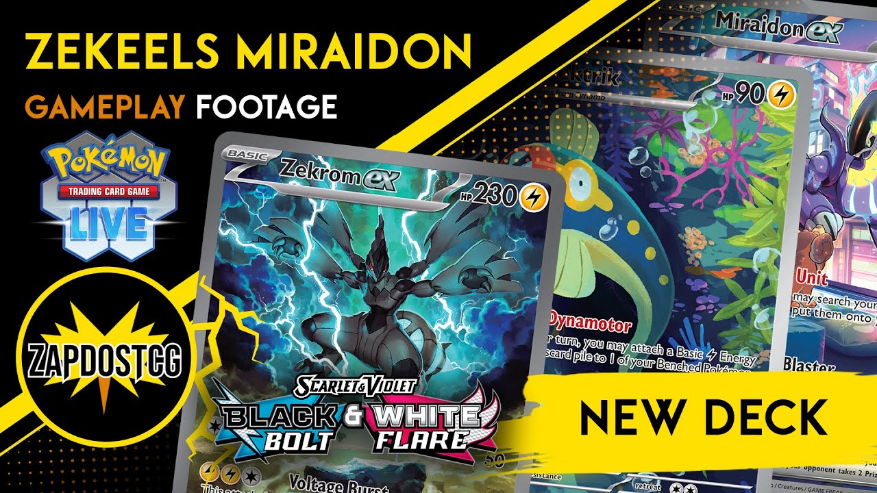 Zekrom ex Eelektrik In 2025! Updated Miraidon ex Deck Gameplay (Pokemon TCG)