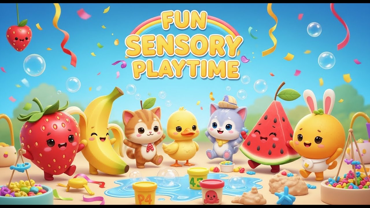 Smart Sensory Play for Kids | 🍓🌈 Fun Sensory Playtime