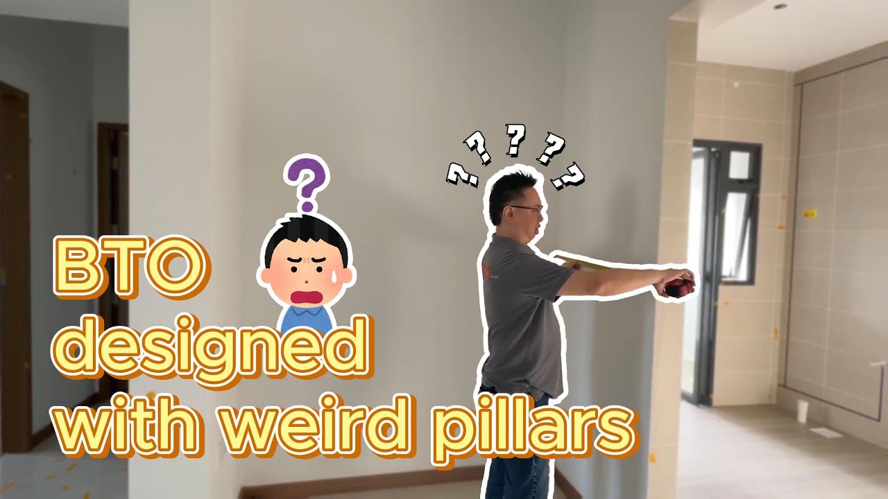Renovation LIVE On Site | BTO non practical design with weird pillars BTO 设计不实用与莫名其妙出现的柱子