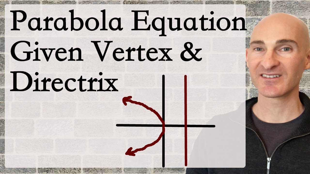 Finding Equation of Parabola Given Vertex and Directrix