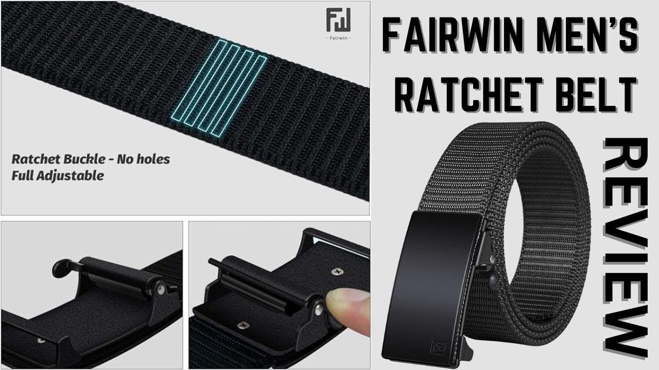 FAIRWIN Men's Ratchet Web Belt - Product Review