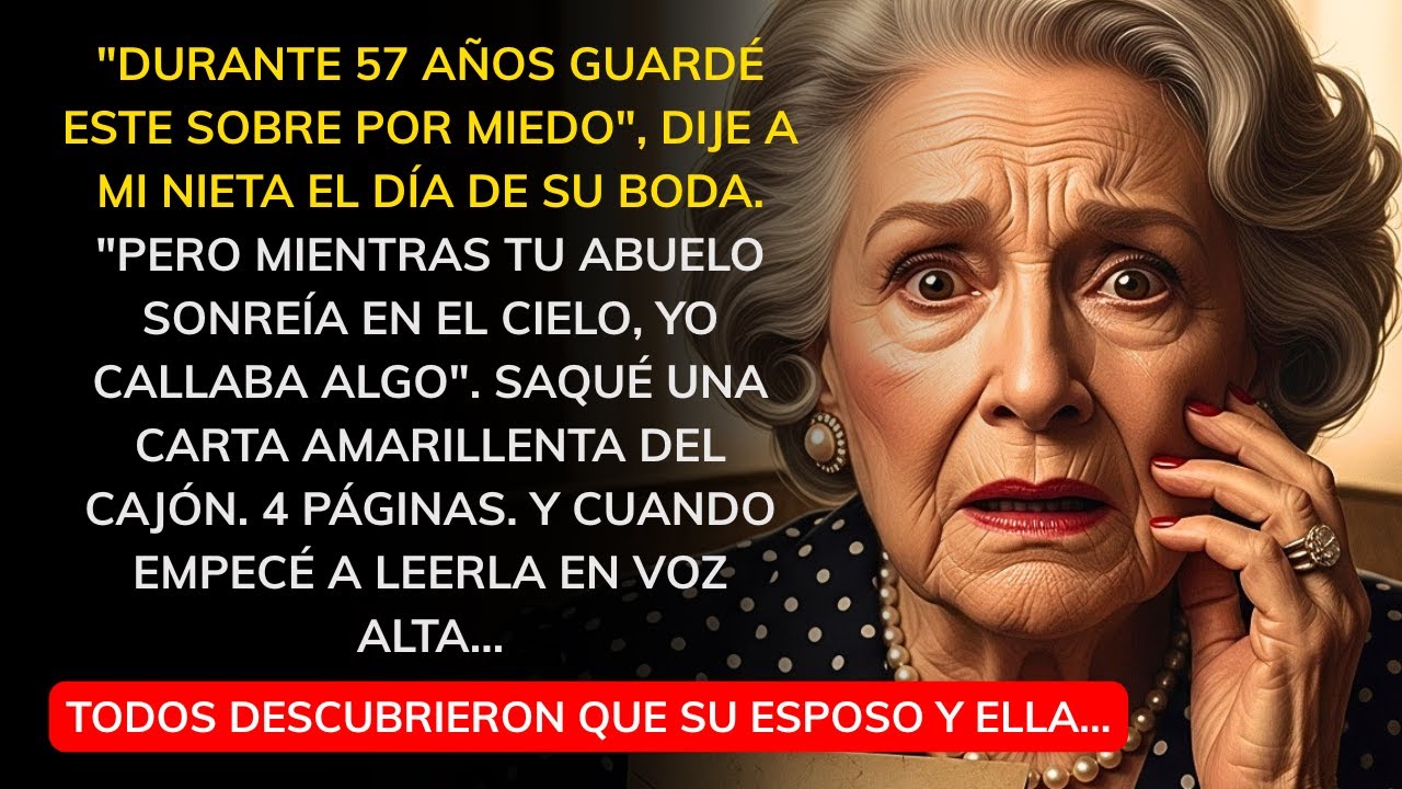 Guardé una carta por 57 años con miedo de mi esposo...mi nieta la abrió, descubrí lo imperdonable