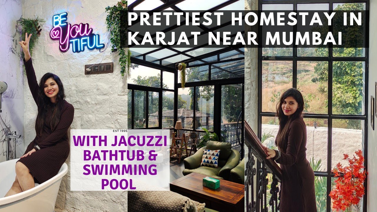 Karjat|Prettiest home in Karjat|With Jacuzzi|Swimming pool|River view|Maharashtra
