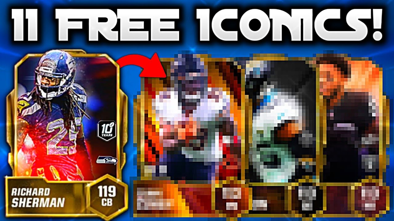 HOW TO CLAIM 11 FREE ICONICS!!! FREE ICONIC EVERY MONTH! THIS IS INSANE!!! - Madden Mobile 24