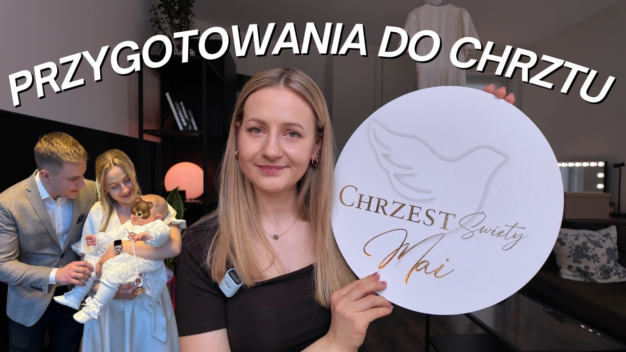 Problem z dekoracjami, białe ubranka, formalności i moja skomplikowana fryzura | CHRZEST MAI 🕊️