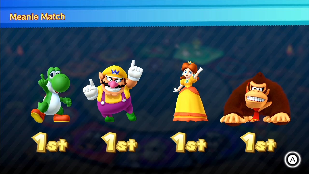 Mario Party 10 All Free Minigames  -  Yoshi vs Wario vs Daisy vs Donkey Kong