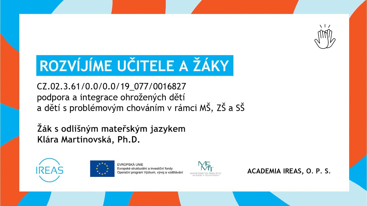Žák s odlišným mateřským jazykem - Klára Martinovská