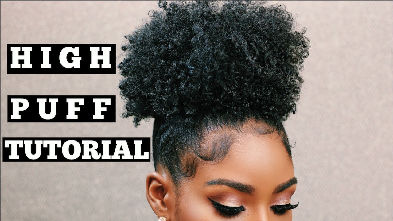 High Puff Tutorial on Short Natural Hair + How To Refresh Using Q Redew
