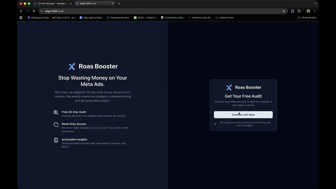 Stop Wasting Money on Facebook (Meta) Ads: 24/7 ROAS Monitoring Tool Demo v1
