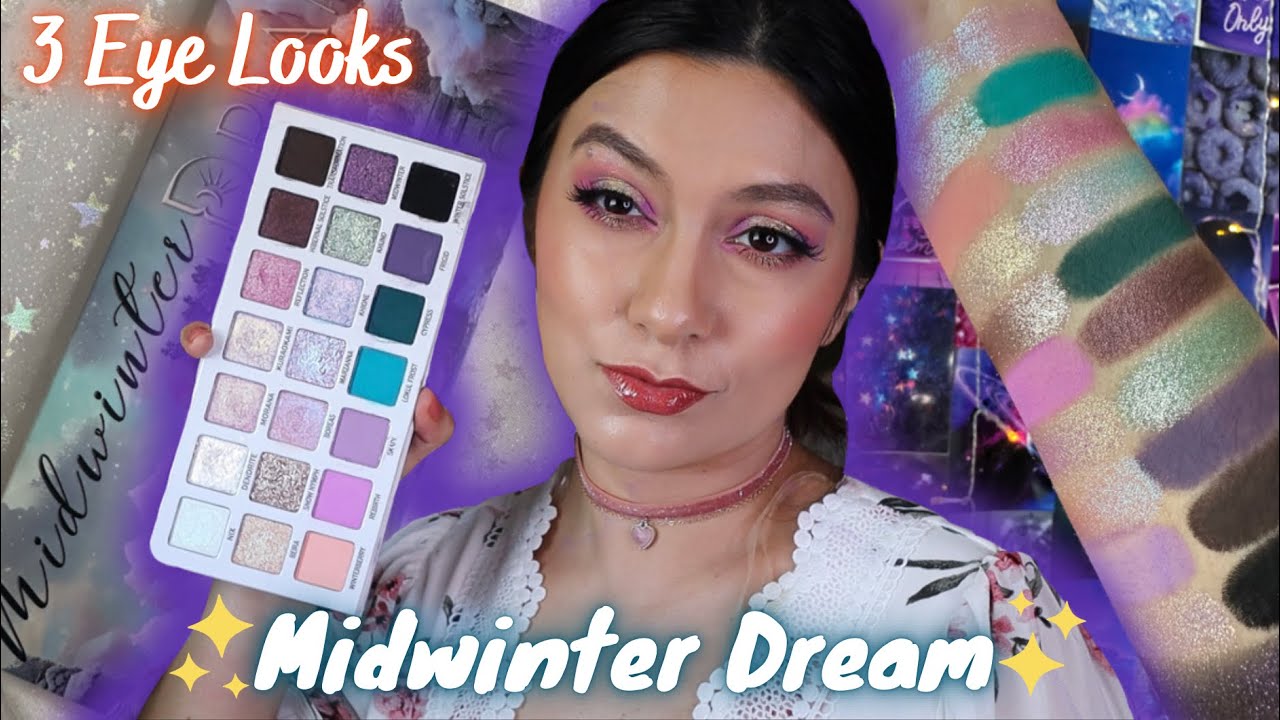 ENSLEY REIGN COSMETICS MIDWINTER DREAM PALETTE REVIEW, SWATCHES, & 3 EYE LOOKS ✨